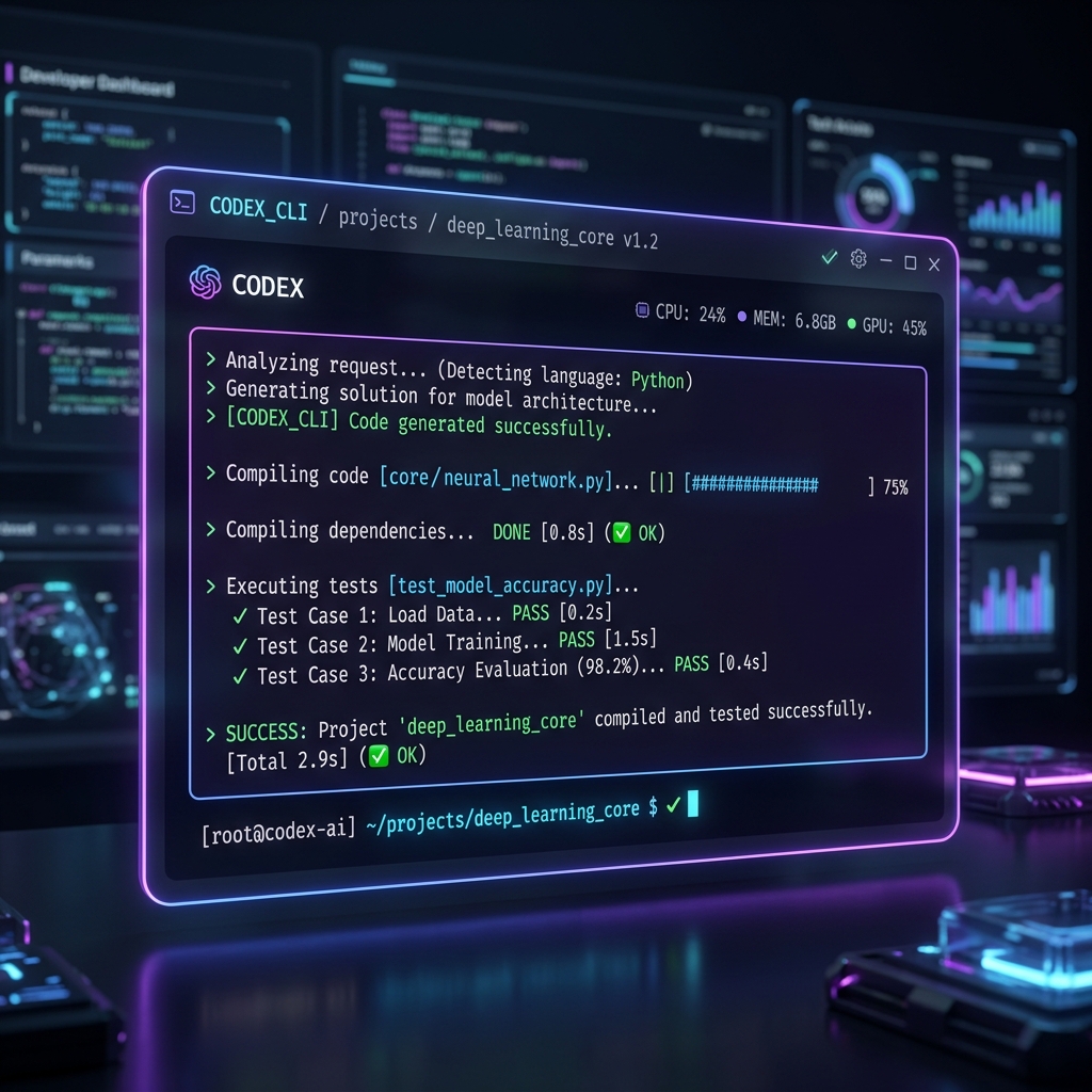 Codex CLI 终端运行实况